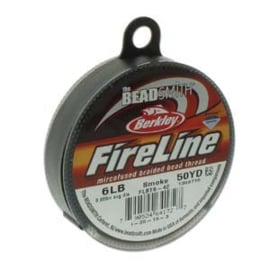 Fireline 6LB 0,15mm Smoke en Crystal, per 45m rol