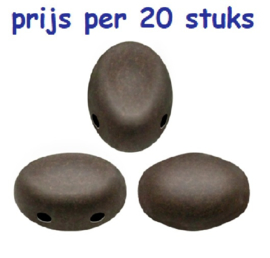 Samos® par Puca® Metallic Dark Bronze Mat, per 20 stuks
