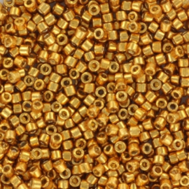 DB1833 Miyuki Delica 11/0 Duracoat Galvanized Yellow Gold, per 1 gram