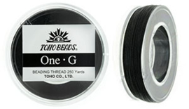 PT-250-02 TOHO One-G Thread  Black, per spoel van 229m