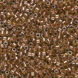 DB 1703 Miyuki Delica 11/0 Copper Pearl Lined Chartreuse, per 1 gram