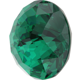 Swarovski #1400 Dome 18mm Emerald, foiled, per stuk