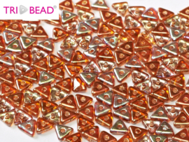 Tri-bead Crystal Orange Rainbow, per 5 gram (±140 stuks)