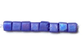 Miyuki Cube Beads 1,8mm Opaque Cobalt Matted AB, per 10 gram