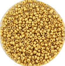 11-4202 Miyuki Rocailles 11/0 Duracoat Galvanized Gold, 10g (±1100st)