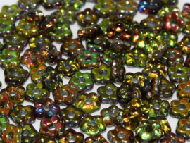 Flower Bead 5mm Crystal Magic Green