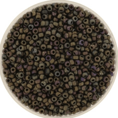 11-2013 Miyuki Rocaille Metallic Matte Iris Dark Olive, 10g/±1100st