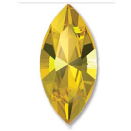 Swarovski #4228 Navette 15x7mm Light Topaz foiled, per stuk