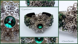 Cuff Crystal Green, Sandra Dokter