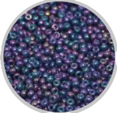11-1898 Miyuki Rocaille 11/0 Opaque Purple Gray Rainbow Luster, 10g (±1100st)