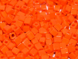 Miyuki Cube Beads 3mm Opaque Orange