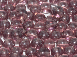 Tsjechisch/Czech rond 4mm Amethyst Shimmer, per 100 stuks