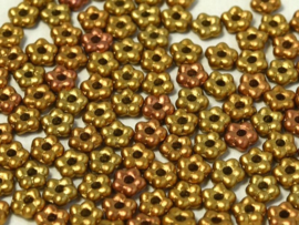 Flower Beads 5mm Metallic Mix 25x