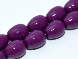 Czech Drops 8x11mm Eggplant