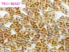 Tri-bead Crystal Lemon Rainbow, per 5 gram (±140 stuks)