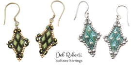 Deb Roberti oorhangers 'Solitaire'