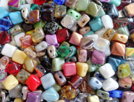 Silky Beads Colour Mix, per 20 stuks