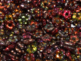 Flower Beads 5mm Crystal Magic Wine 25x