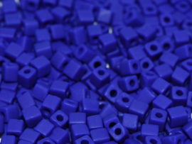 Miyuki Cube Beads 3mm  Opaque Cobalt Matted