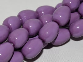 Czech Drops 8x11mm Hollyhock Purple