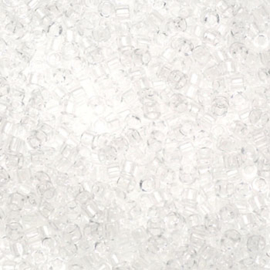 DB0141 Miyuki Delica 11/0 Transparant Crystal, per 1 gram