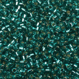 DB1208 Miyuki Delica 11/0 Silverlined Caribbean Teal, per 1 gram