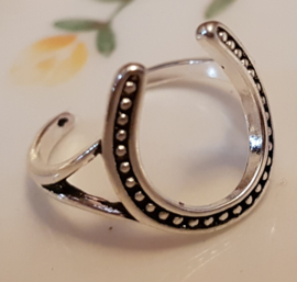 Ring Hoefijzer, verstelbaar, per stuk