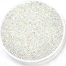 11-0284 Miyuki Rocaille 11/0 White Lined AB Crystal, 10g/±1100st, 10g/±1100st