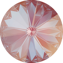 Swarovski #1122 Rivoli 14mm Crystal Lotus Pink Delite, per stuk