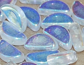 Semi Circle Beads Crystal Full AB, per 10 stuks