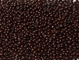 11-13780 Charlotte Beads 11/0 Opaque Dark Brown, per 10 gram