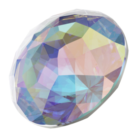 Swarovski #1400 Dome 12mm Crystal AB, foiled, per stuk