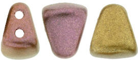 10g/±54st Matubo NIB-BIT 6x5mm Matte Metallic Gold Copper Iris