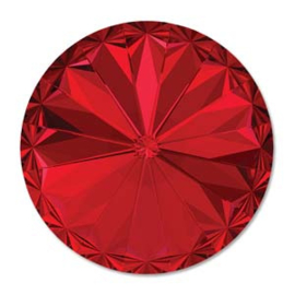 Swarovski #1122 10,75mm/47ss Rivoli Scarlet, foiled, per stuk