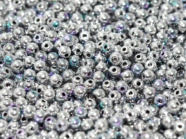 RB6-00030/98553 rond 6mm Crystal Glittery Silver, per 30 stuks