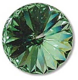 Swarovski #1122 10,75mm/47ss Rivoli Peridot, foiled, per stuk