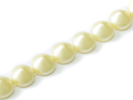 Tipp Beads Pastel Lt.Cream, per streng van 20 stuks