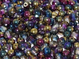 Tsjechisch/Czech rond Sunny 3 mm Crystal Sunny Magic Royal, per 100 stuks