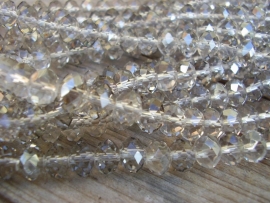 Kristal grijs 8 bij 6mm per 10 stuks