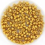 Miyuki Rocailles 8/0 Duracoat Galvanized Gold, 10g