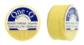 PT-50-09 TOHO One-G Thread 50 Yard Lt Yellow, per rol van 45 meter