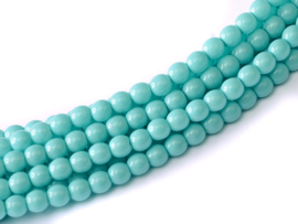 SP3-10092 Shiny 3mm Turquoise, per 100 stuks