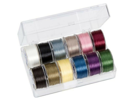 PT-50-1001 TOHO One-G Thread 50 Yard/45m 12 kleuren in een doosje #1