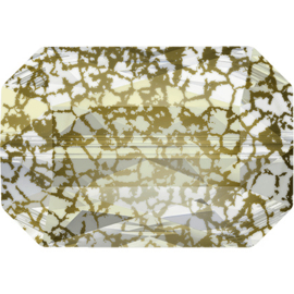 Swarovski #5515 Emerald Cut Bead 14x9,5mm Gold Patina, per stuk