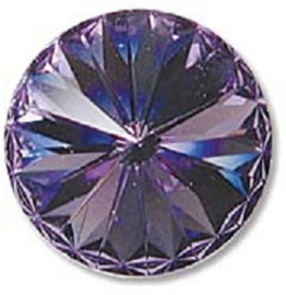 Swarovski #1122 12mm Tanzanite, foiled, per stuk