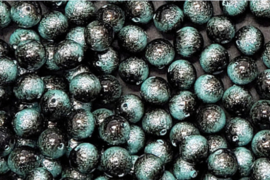 Miyuki Galaxy Beads 8 mm Green, per stuk