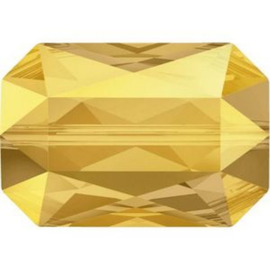 Swarovski #5515 Emerald Cut Bead 14x9,5mm Metallic Sunshine, per stuk