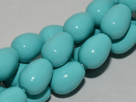 Czech Drops 8x11mm Turquoise Blue