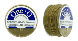 PT-50-08 TOHO One-G Thread 50 Yard Sand Ash, per rol van 45 meter