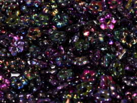 Flower Beads 5mm Crystal Magic Purple 25x